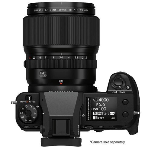 Fujifilm GF80mmF1.7 R WR Lens - Black BUY ONLINE