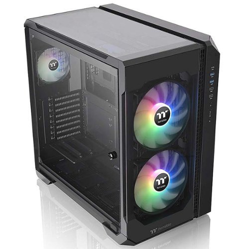 Thermaltake - View 51 Tempered Glass ARGB Full Tower Case - Black