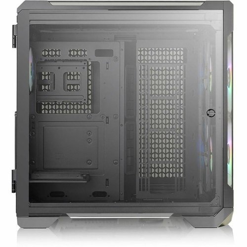Thermaltake - View 51 Motherboard Sync ARGB E-ATX Full Tower Gaming Computer Case with 2 x 200mm RGB Fans + 140mm Rear Fan - Black