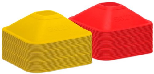 SKLZ - Mini Cones for Agility and Plyometric Training, 20 Pack - Red