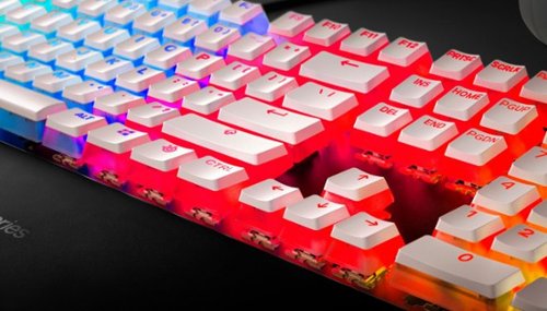 SteelSeries PRISMCAPS – Universal Double Shot PBT Keycaps - White WORLDWIDE DELIVERY
