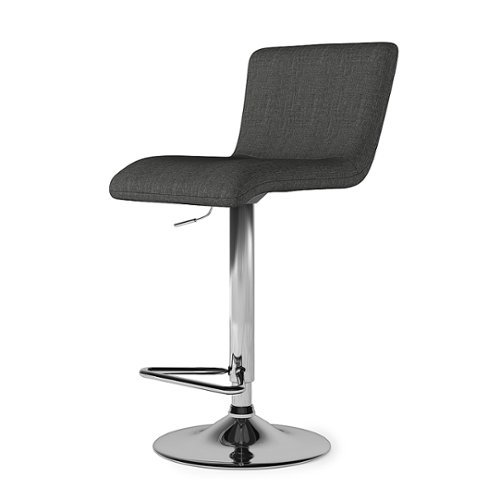 

Simpli Home - Madox Adjustable Bar Stool - Charcoal Grey