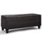 Simpli Home - Avalon Lift Top Rectangular Storage Ottoman - Tanners Brown-Front_Standard