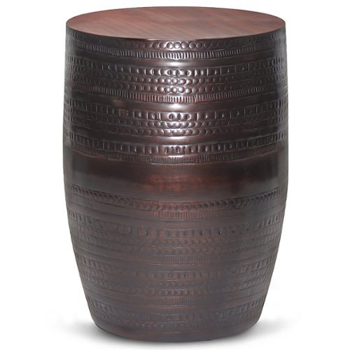 

Simpli Home - Johnsen Large Metal Accent Table - Oil Rubbed Bronze