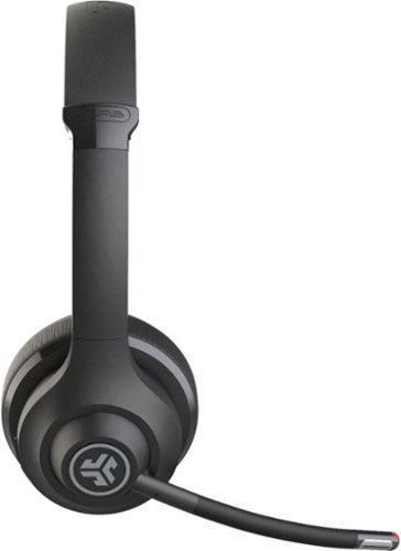 JLab GO Work Wireless & Wired On-Ear Headset - Black WORLDWIDE DELIVERY
