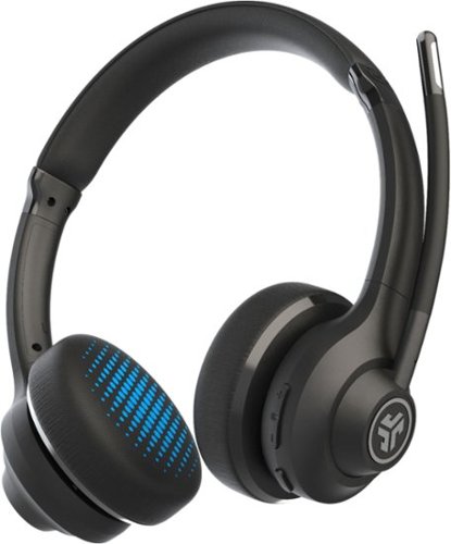 JLab GO Work Wireless & Wired On-Ear Headset - Black GLOBAL SHIPPING