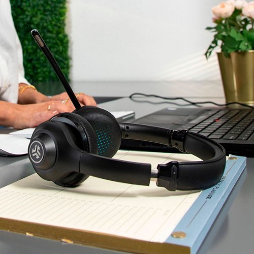 JLab GO Work Wireless & Wired On-Ear Headset - Black SHOP ONLINE