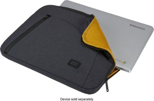 Case Logic Ashton 13” Laptop Sleeve Laptop Case and Tablet Sleeve with Padded Interior and Zippered Pocket for Accessories - Black GLOBAL SHIPPING