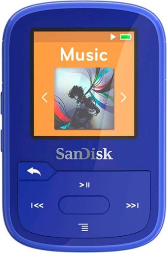 SanDisk Clip Sport Plus 32GB MP3 Player - Blue WORLDWIDE DELIVERY