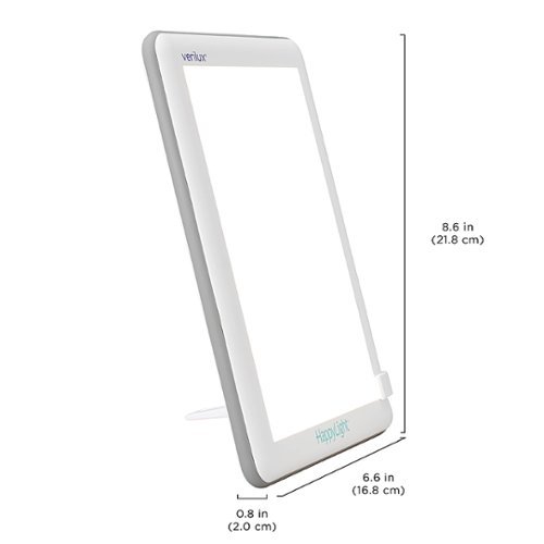 Verilux HappyLight Lucent UV-Free LED Light Therapy Lamp, 35 sq in Lens Size - White SHOP ONLINE