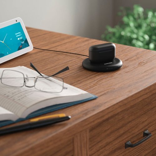 Amazon Echo Buds (2nd Gen) True Wireless Noise Cancelling In-Ear Headphones with Wireless Charging Case - Black WORLDWIDE DELIVERY