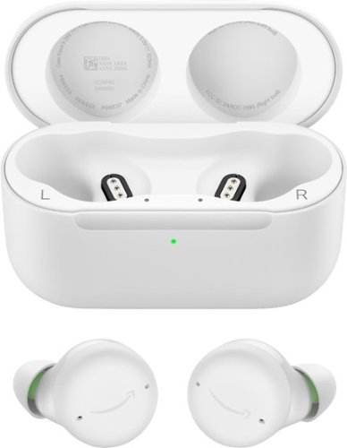 Amazon - Echo Buds (2nd Gen) True Wireless Noise Cancelling In-Ear Headphones with Wireless Charging Case - WHITE