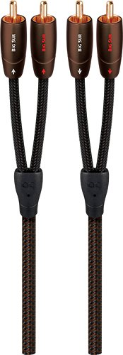Image of AudioQuest - Big Sur 4.9' RCA-to-RCA Interconnect Cable - Black/Brown