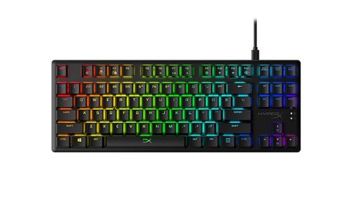 HyperX - Alloy Origins Core TKL Wired Mechanical Clicky Blue Switch Gaming Keyboard with RGB Back Lighting - Black