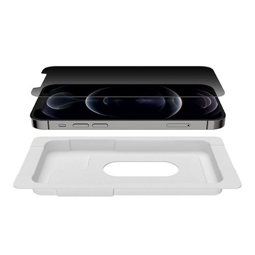 Belkin ScreenForce​ Tempered Glass Privacy + Anti-Microbial - iPhone 12/12 Pro - Clear GLOBAL SHIPPING