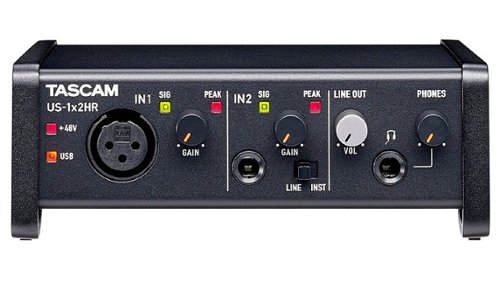 TASCAM US-1X2HR USB Audio Interface - Black WORLDWIDE DELIVERY