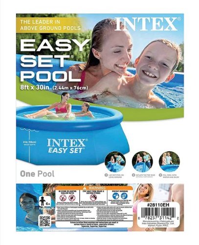 Intex - Easy Set Inflatable Above Ground Family Swimming Pool (No Pump)-Alt_View_Standard_14 
