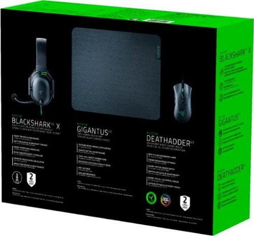 Razer Battle Bundle - DeathAdder V2 -BlackShark V2 X- Gigantus V2 M - Black GLOBAL SHIPPING