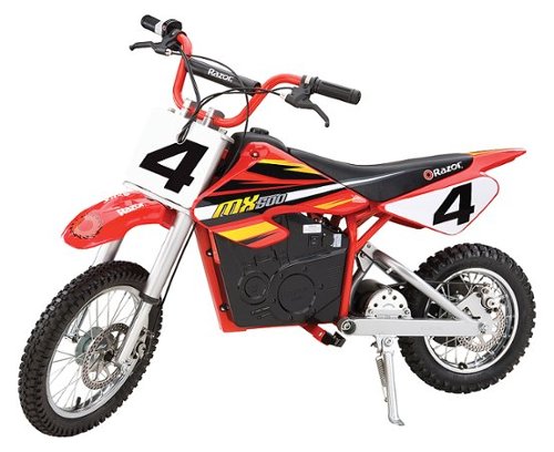 Razor - Dirt Rocket High-Torque Electric Motorcycle Dirt Bike - Red