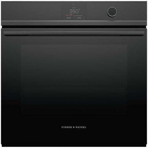 

Fisher & Paykel - Series 9 Minimal 24 in 3 cu ft Built-In Single Electric Convection Wall Oven 16 Function with Self-Cleaning - Black