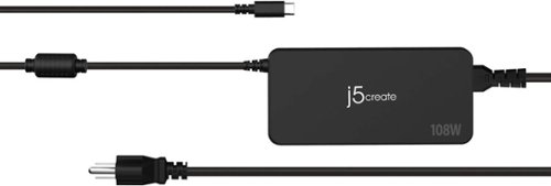 j5create 108W PD USB-C Super Charger - Black WORLDWIDE DELIVERY
