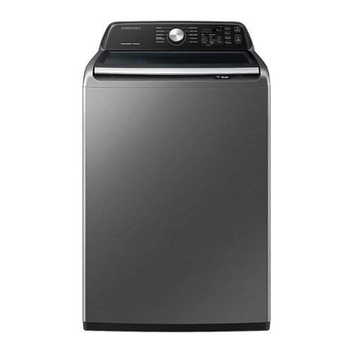 Samsung - 4.4 cu. ft. Top Load Washer with ActiveWave Agitator and Active WaterJet - Platinum