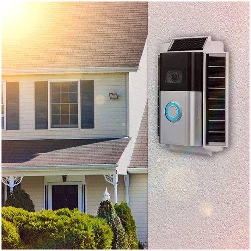 Wasserstein Mountable Solar Kit for Ring Video Doorbell 3 and 3 Plus - White WHERE TO BUY