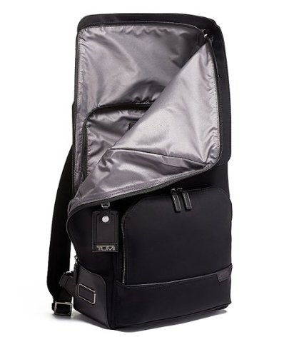 TUMI Harrison Osborn Roll Top Backpack - Black WORLDWIDE DELIVERY