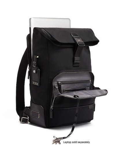 TUMI Harrison Osborn Roll Top Backpack - Black GLOBAL SHIPPING