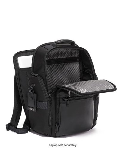 TUMI Alpha Bravo Sheppard Deluxe Brief Pack - Black WORLDWIDE DELIVERY