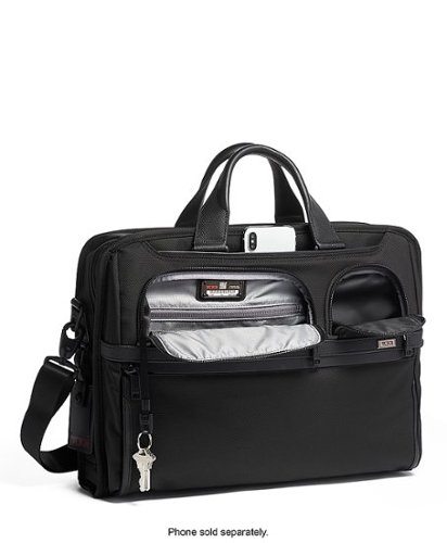TUMI Alpha Compact Lg Laptop Brief - Black HOW TO BUY