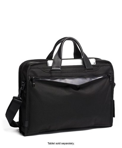 TUMI Alpha Compact Lg Laptop Brief - Black WHERE TO BUY