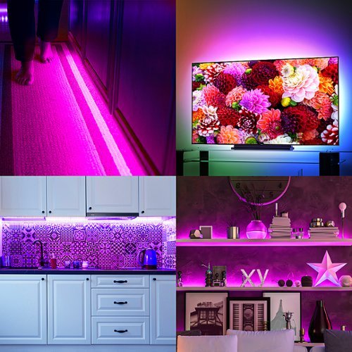 Geeni Prisma Smart LED Strip Lights (2M) - Multicolor - White GLOBAL SHIPPING