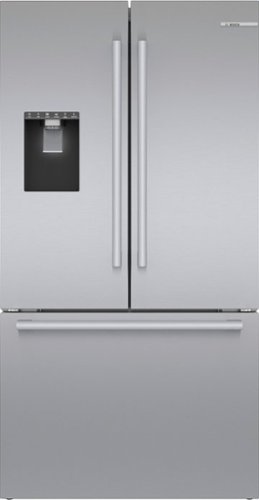 Bosch - 500 Series 26 Cu. Ft. French Door Smart Refrigerator with External Water and Ice - Stainless Steel