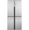 Haier - 16.8 Cu. Ft. 4-Door French Door Counter Depth Refrigerator with LED Lighting - Stainless Steel-Front_Standard 