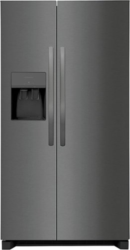 Frigidaire - 25.6 Cu. Ft. Side-by-Side Refrigerator - Black stainless steel