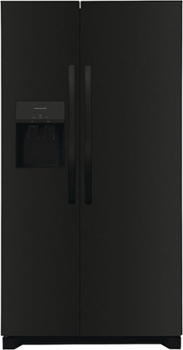 Frigidaire - 25.6 Cu. Ft. Side-by-Side Refrigerator - Black