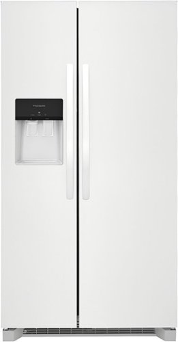 Frigidaire - 25.6 Cu. Ft. Side-by-Side Refrigerator - White