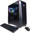 CyberPowerPC - Gamer Master Gaming Desktop - AMD Ryzen 3 3100 - 8GB Memory - AMD Radeon RX 560 - 500GB SSD - Black-Angle_Standard