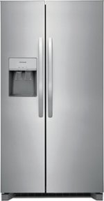 Frigidaire - 25.6 Cu. Ft. Side-by-Side Refrigerator - Stainless steel - Front_Standard