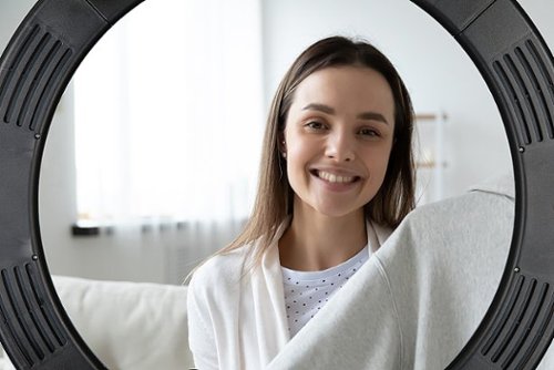 Sunpak 25 Bi-Color Ring Light Vlogging Kit with Bluetooth Remote - Black SHOP ONLINE