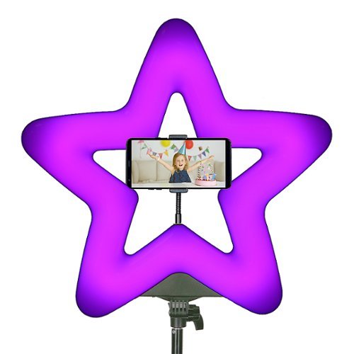 Sunpak 20 Star-Shaped Rainbow Vlogging Kit with Bluetooth Remote - Black BUY ONLINE