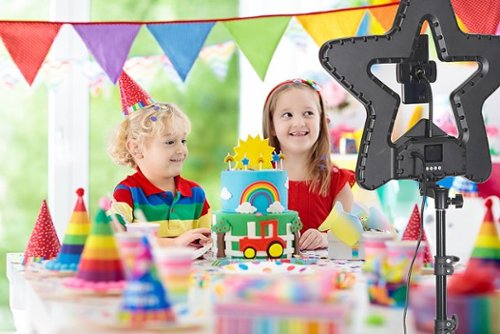 Sunpak 20 Star-Shaped Rainbow Vlogging Kit with Bluetooth Remote - Black BUY IN AUSTRALIA