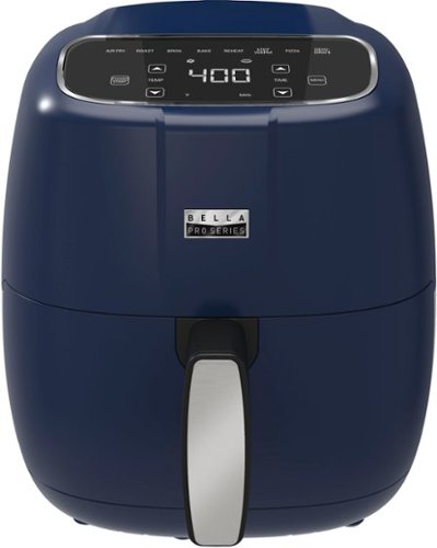 Bella Pro Series - 4-qt. Digital Air Fryer - Matte Ink Blue