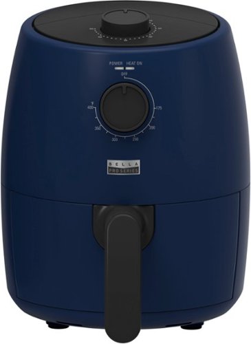 Bella Pro Series - 2-qt. Analog Air Fryer - Matte Ink Blue