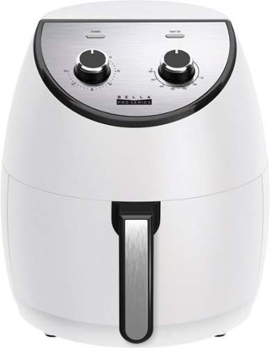 Bella Pro Series - 4.2-qt. Analog Air Fryer with Matte Finish - Matte White