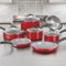 Cuisinart - Ceramica XT Nonstick 11-Piece Cookware Set - Red-Alt_View_Standard_13 