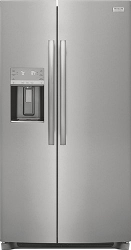 Frigidaire - Gallery 25.6 Cu. Ft. Side-by-Side Refrigerator - Stainless steel
