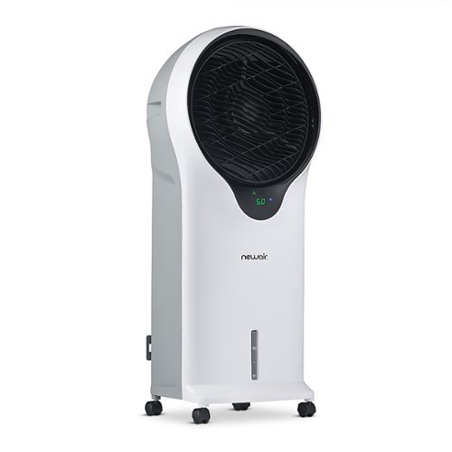 NewAir - 470 CFM Evaporative Air Cooler and Cooling Fan with CycloneCirculation - White