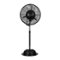 NewAir - 7500 CFM Pedestal Misting Fan with Adjustable Mist Settings - Black-Front_Standard